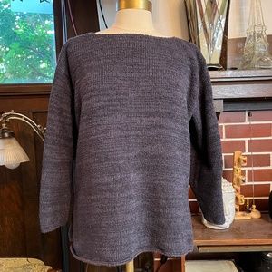 Vintage Peruvian Connection Pima Cotton Purple Sweater, Size M